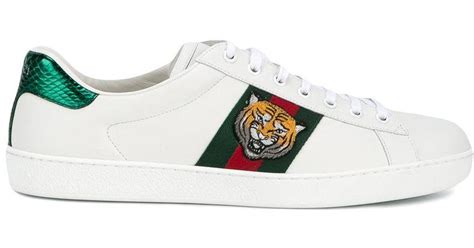 replica gucci low top white tiger|gucci ace sneakers review.